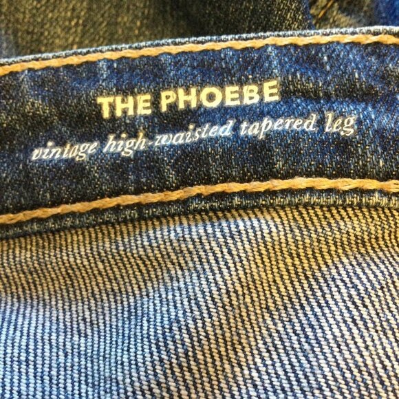 AG Adriano Goldschmied jeans 27 Phoebe high waist distressed destroyed raw hem - Picture 6 of 12